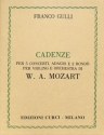 Cadenze per 5 concerti, adagio e 2 rondo per violino et orchestra per violino solo