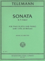 Sonate A-Dur f�r 2 Fl�ten und Klavier (Violoncello ad lib) Stimmen