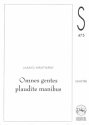 M�ntyj�rvi Jaakko Omnes gentes plaudite manibus mixed choir SSAATTBB