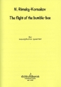The Flight of the Bumble-Bee for 4 saxophones (SATB) score and parts