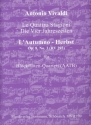Konzert op.8,3 RV293 Der Herbst f�r 4 Blockfl�ten (AATB) Partitur und Stimmen