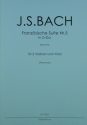 Franz�sische Suite G-Dur Nr.5 BWV816 f�r 2 Violinen und Viola Partitur und Stimmen