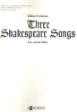 3 Shakespeare Songs for mixed chorus and piano score