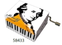 Spieluhr Mozart Melodie Wiegenlied  auf Resonanzholz in Motivschachtel