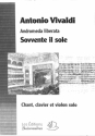 Sovvente il sole f�r Gesang, Violine und Klavier 2 Partituren und Stimme