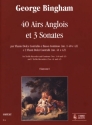 40 Airs Anglois et 3 Sonates per flauto dolce contralto e basso continuo (2 flauti dolci contralti) partitura e parti