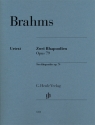 2 Rhapsodien op.79 f�r Klavier