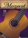 Fingerpicking Mozart for guitar in standard notation and tablature