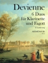 6 Duos f�r Klarinette und Fagott Stimmen