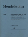 Konzertst�cke op.113 und op.114 f�r Klarinette, Bassetthorn (2 Klarinetten) und Klavier Stimmen