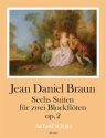 6 Suiten op.2 f�r 2 Blockfl�ten Partitur