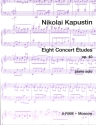 8 Concert Etudes op.40 for piano