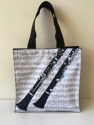 Nylon-Tasche mit Boden Klarinette 33x33x13 cm (mit Trageschlaufen, Innentasche, Magnetverschluss)
