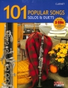 101 popular Songs (+ 3 CD's): for 1-2 clarinets score