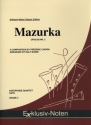 Mazurka op.68,3 f�r 4 Saxophone (SATBar) Partitur und Stimmen