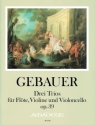 3 Trios op.39 f�r Fl�te, Violine und Violoncello Stimmen