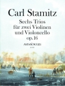 6 Trios op.16 f�r 2 Violinen und Violoncello Stimmen