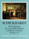 6 Sonaten Band 2 (Nr.4-6) f�r 2 Altblockfl�ten und Bc Partitur und Stimmen (Bc ausgesetzt)