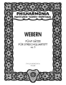 5 S�tze op.5 f�r Streichquartett Studienpartitur