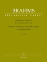 2 Sonaten op.120 f�r Klarinette und Klavier