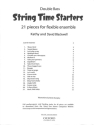 String Time Starters for flexible string ensemble double bass score