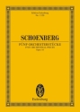 5 Orchesterst�cke op.16 in der Originalfassung f�r Orchester Studienpartitur