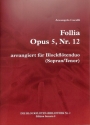 La Follia op.5,12 f�r 2 Blockfl�ten (ST) Partitur und Stimmen