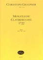 Monatliche Clavierfr�chte 1722 Band 2 (April - Mai - Juni) f�r Tasteninstrumente