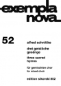 3 geistliche Ges�nge f�r gem Chor a cappella Partitur