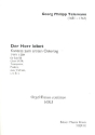 Der Herr lebet TWV1:284 f�r Soli, gem Chor und Instrumente Spielpartitur Soli und Orgel (Basso continuo)