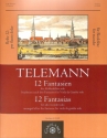 12 Fantasien f�r Altblockfl�te