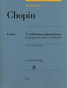 17 well-known original Pieces in progressive Order of Difficuly for piano