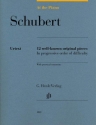 12 well-known original Pieces in progressive Order of Difficuly for piano