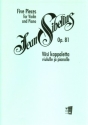 5 St�cke op.81 f�r Violine und Klavier