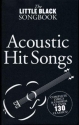 The little black Songbook: Acoustic Hit Songs lyrics/chords/guitar boxes Songbook