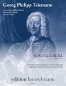 Sonata e-Moll TWV41:e5 f�r Fagott (Violoncello) und Gitarre Partitur und Stimmen