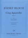 5 Aquarelles op.52 f�r Violine und Klavier