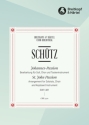 Johannespassion SWV481 f�r Soli, Chor und Orchester Chorpartitur (= Klavierauszug)