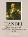 Triosonate g-Moll op.2,2 f�r 2 Violinen und Bc Stimmen