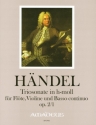 Triosonate h-Moll op.2,1 f�r Fl�te, Violine und Bc Stimmen