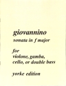 Sonata F major for violon (gamba, cello, double bass) and piano