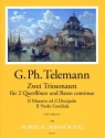 2 Triosonaten f�r 2 Fl�ten und Bc Partitur Stimmen