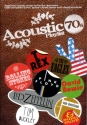 Acoustic Playlist 70s: Songbook for guitar Lyrics, guitar boxes, chord symbols