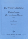 Variationen �ber ein eigenes Thema op.15 f�r Violine und Klavier