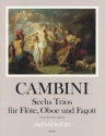 6 Trios op.45 f�r Fl�te, Oboe (Fl�te) und Fagott Partitur und Stimmen