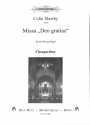 Missa 'Deo gratias' f�r gem Chor und Orgel Chorpartitur