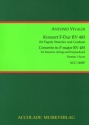 Konzert F-Dur RV485 f�r Fagott, Streichorchester und Cembalo Partitur