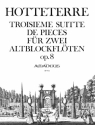 Troisi�me suitte de pi�ces op.8 f�r 2 Altblockfl�ten
