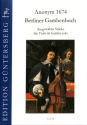 Berliner Gambenbuch - Selected Pieces f�r Viola da gamba