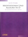 Meditationen und Allegro in D f�r Akkordeonorchester Partitur und Stimmen